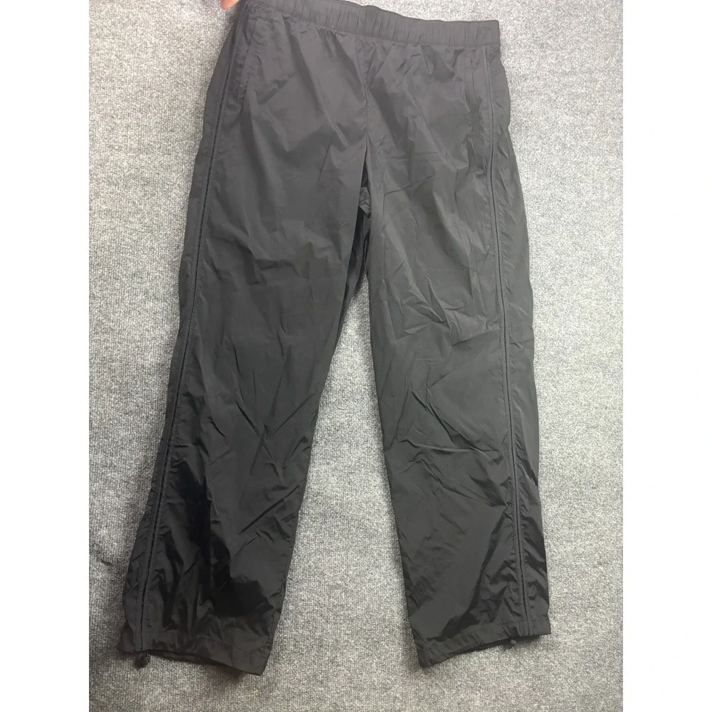 Athleta Track Pants Womens XL/T Black Tall Zipper Pockets Bungee Hem - Picture 1 of 11
